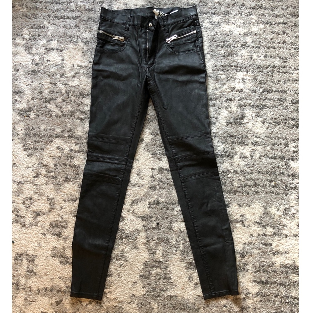 UNIF high waist vegan leather pants